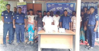 কুড়িগ্রামে জুয়ার আসর থেকে আটক ১৪