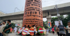 শাহবাগে জুলাই স্তম্ভ, পতনের ইতিহাস গেঁথে রাখা এক স্মারক
