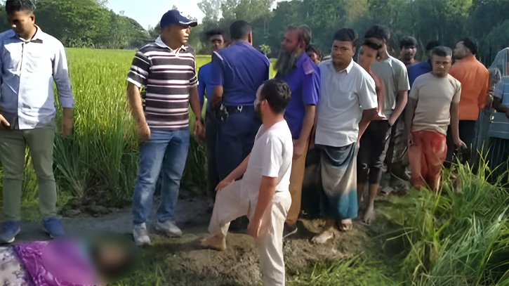 বগুড়ায় ধানক্ষেত ব্যবসায়ীর মরদেহ উদ্ধার