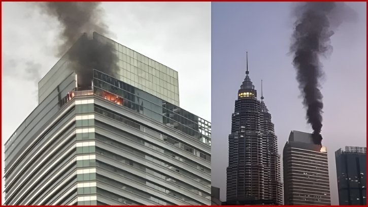 মালয়েশিয়ার পেট্রোনাস টাওয়ার থ্রিতে অগ্নিকাণ্ড