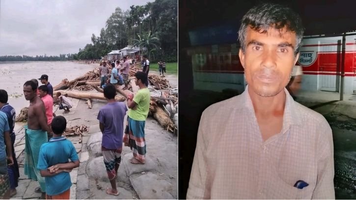 কুড়িগ্রামে পানিতে ভেসে আসা গাছ ধরতে গিয়ে নিখোঁজ ১