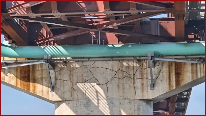 যমুনা রেলসেতুর পিলারে ফাটলের ছবি ভাইরাল, কর্তৃপক্ষ বলছে ‘হেয়ার ক্র্যাক’ যমুনা রেলসেতুর পিলারে ফাটলের ছবি ভাইরাল, কর্তৃপক্ষ বলছে ‘হেয়ার ক্র্যাক’