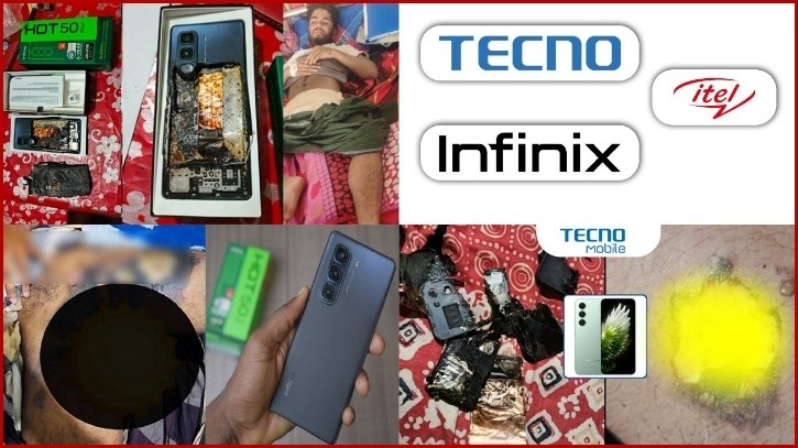 বিপজ্জনক ব্যাটারি! টেকনো ও ইনফিনিক্স ফোনে ঘটছে বিস্ফোরণ বিপজ্জনক ব্যাটারি! টেকনো ও ইনফিনিক্স ফোনে ঘটছে বিস্ফোরণ