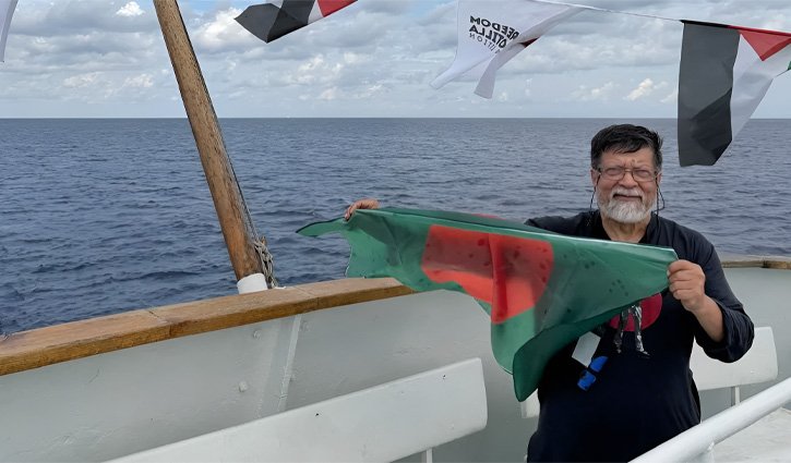 ফ্রিডম ফ্লোটিলার সব জাহাজ আটক করেছে ইসরায়েল, কনসেন্সে ছিলেন শহিদুল আলম