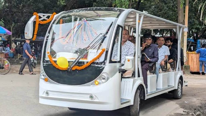 উদ্বোধনের ১ মাস পর চালু হচ্ছে ইবির বৈদ্যুতিক শাটল উদ্বোধনের ১ মাস পর চালু হচ্ছে ইবির বৈদ্যুতিক শাটল