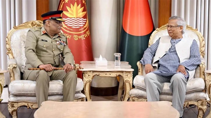 পাকিস্তান-বাংলাদেশ একে অপরকে সহযোগিতা করে যাবে: প্রধান উপদেষ্টাকে জেনারেল সাহির পাকিস্তান-বাংলাদেশ একে অপরকে সহযোগিতা করে যাবে: প্রধান উপদেষ্টাকে জেনারেল সাহির