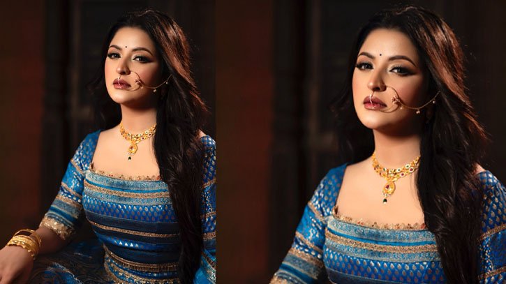 নতুন লুকে নেটদুনিয়ায় ঝড় পরীমনির