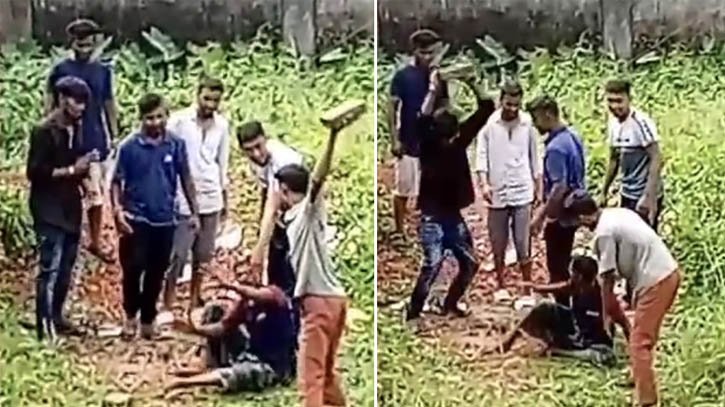 ইট দিয়ে থেঁতলে যুবককে খুনের ভিডিও ভাইরাল, আটক ৩ ইট দিয়ে থেঁতলে যুবককে খুনের ভিডিও ভাইরাল, আটক ৩