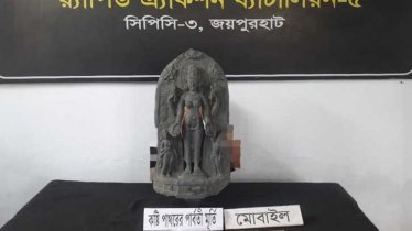 নওগাঁয় কোটি টাকা মূল্যের কষ্টিপাথরের মূর্তি উদ্ধার, আটক ২