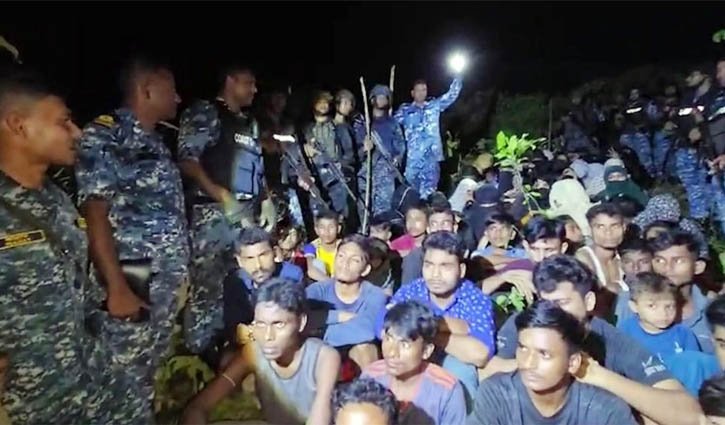 টেকনাফের গহীন পাহাড় থেকে নারী-শিশুসহ উদ্ধার ৬৬ জন