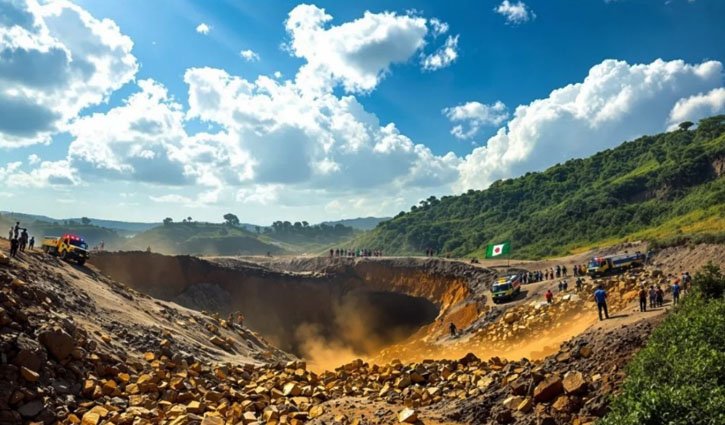 নাইজেরিয়ায় স্বর্ণখনিতে ধস, ১০০ শ্রমিকের নিহতের আশঙ্কা