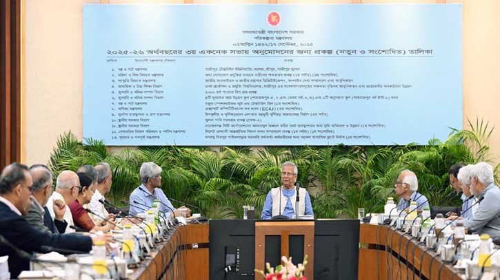 ৮ হাজার ৩৩৩ কোটি টাকার ১৩ প্রকল্প একনেকে অনুমোদন