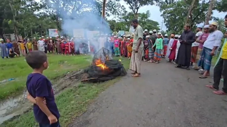 কলাপাড়ায় চায়না ও ভুসনা জাল অপসারণ অভিযান