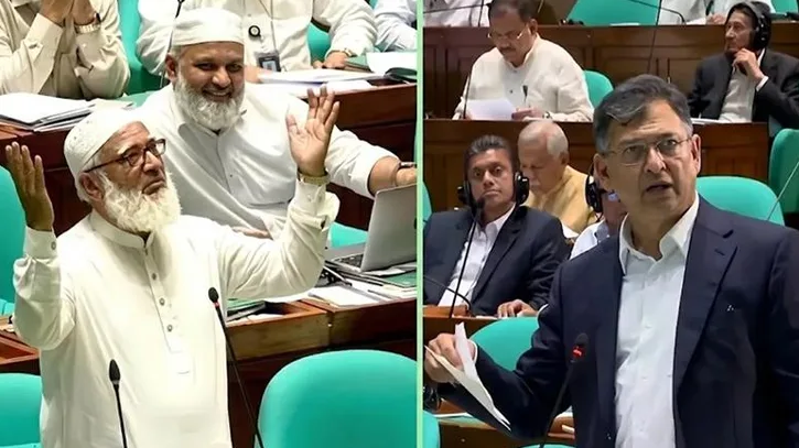 স্বরাষ্ট্রমন্ত্রীর জন্য সংসদে দুই হাত তুলে বিশেষ দোয়া করলেন জামায়াত আমির