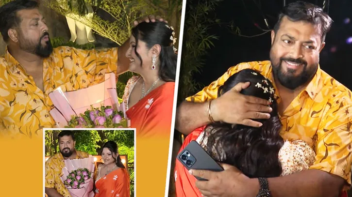 জন্মদিনে পরীমণিকে স্নেহভরে জড়িয়ে ধরলেন ওমর সানী