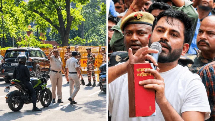 জাতীয় পতাকা উত্তোলন পদযাত্রার আগেই দিল্লি পুলিশের হাতে আটক অভিজিৎ দীপকে