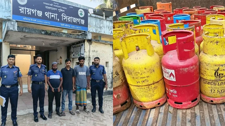 রায়গঞ্জে অস্ত্র ঠেকিয়ে ৪০০ সিলিন্ডার লুট, গ্রেপ্তার ৩