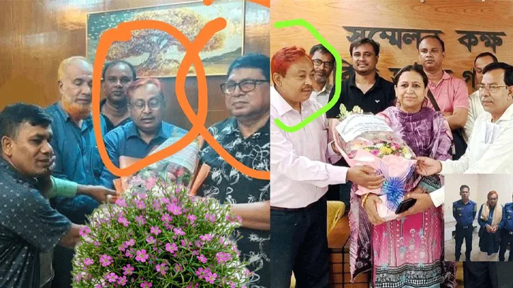 যুবলীগ নেতার শুভেচ্ছা নিলেন বিএনপির সাংসদ ও জেলার সভাপতি