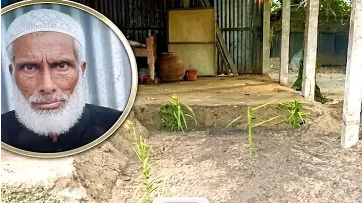 কবরের জায়গা না পেয়ে বসতঘরেই করিম মিয়ার দাফন