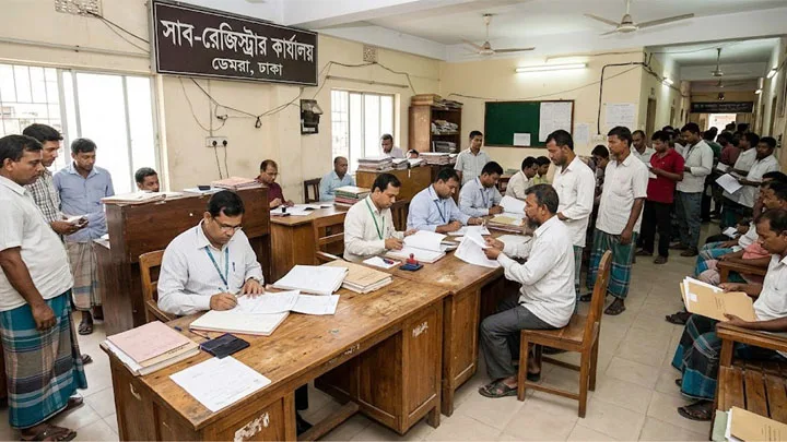 দলিল ছাড়া রেজিষ্ট্রেশন হয় ডেমরা সাব রেজিস্ট্রার অফিসে
