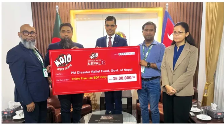 নেপালে ক্ষতিগ্রস্তদের পাশে মোজো, দিচ্ছে ৩৫ লাখ টাকার মানবিক সহায়তা