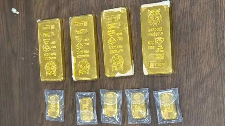 শাহজালালে মালয়েশিয়ান নাগরিকের শরীরে লুকানো সাড়ে ৪ কেজি স্বর্ণ উদ্ধার