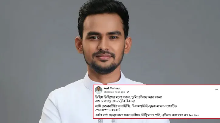 ভিক্টিম ভিক্টিমের মতো থাকবা, তুমি প্রতিবাদ করবা কেন: আসিফ মাহমুদ