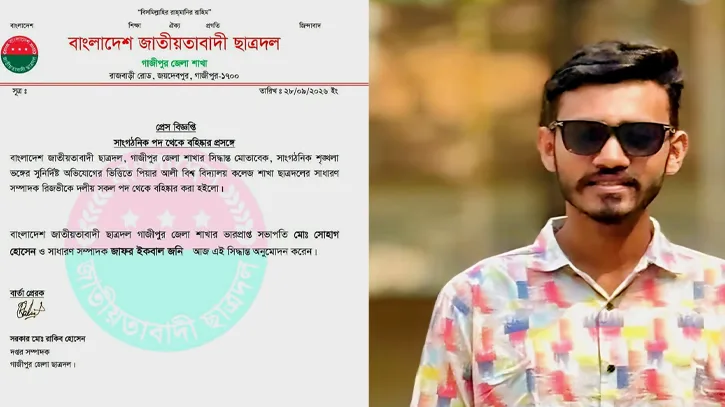 ছাত্রদল নেতা রিজভী বহিষ্কার