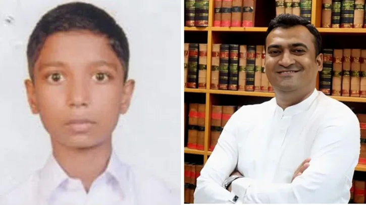 দরিদ্র মেধাবী শিক্ষার্থী তাওহীদের পড়াশোনার দায়িত্ব নিলেন অ্যাডভোকেট পলাশ