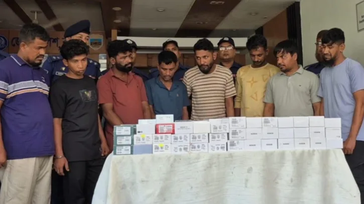 বগুড়ায় ৯৪ মোবাইলসহ চোর চক্রের ৮ সদস্যকে গ্রেপ্তার