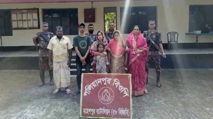 ভারতে অবৈধ প্রবেশের সময় নারী-শিশুসহ ৬ বাংলাদেশি আটক