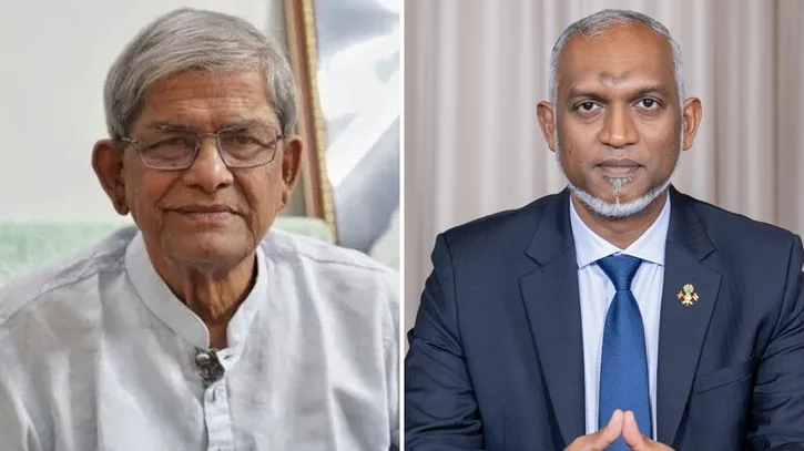 নতুন রাষ্ট্রপতি মির্জা ফখরুলকে মালদ্বীপের প্রেসিডেন্টের অভিনন্দন