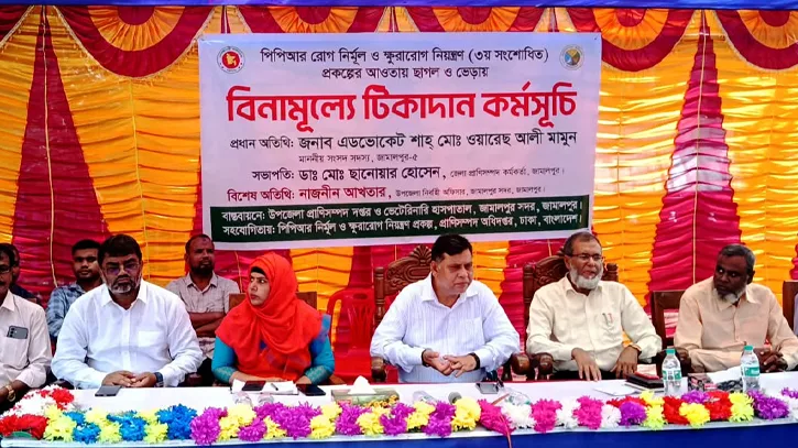 জামালপুরে বিনামূল্যে ছাগল ও ভেড়ার টিকাদান কর্মসূচি