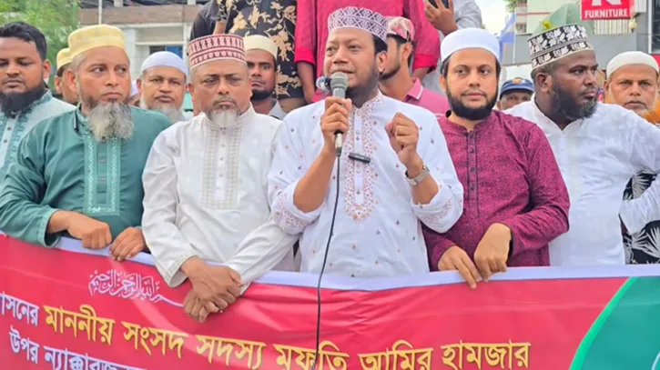 চাঁদাবাজি চলবে না, এখানকার সরকার আমি: আমির হামজা