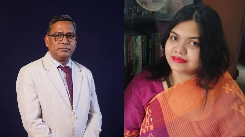 অনুষ্ঠানের স্ক্রিনে ভেসে উঠল দণ্ডপ্রাপ্ত শেখ হাসিনার ছবি, দুই শিক্ষককে শোকজ