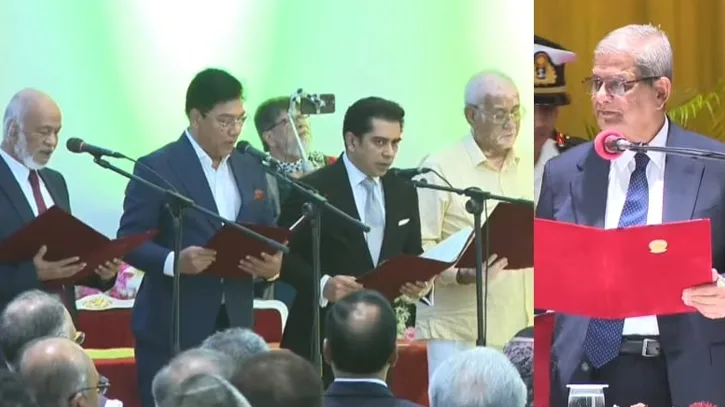 নতুন মন্ত্রীদের শপথবাক্য পাঠ করালেন রাষ্ট্রপতি