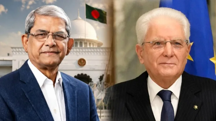 রাষ্ট্রপতি মির্জা ফখরুলকে অভিনন্দন জানালেন ইতালির প্রেসিডেন্ট