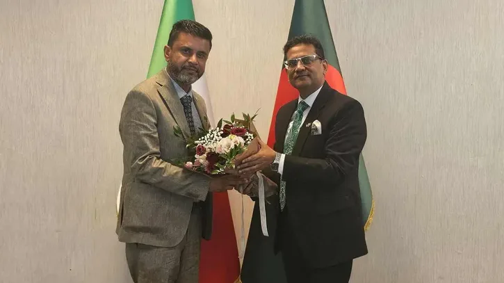 ইতালিতে বাংলাদেশের রাষ্ট্রদূতের সঙ্গে কাউন্সিলর রাসেল আহমেদের সৌজন্য সাক্ষাৎ