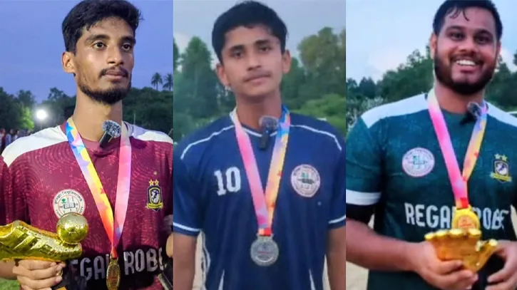 কুবির আন্তঃবিভাগ ফুটবল টুর্নামেন্টে সেরাদের সেরা আমির-তানিম ও মাজহার