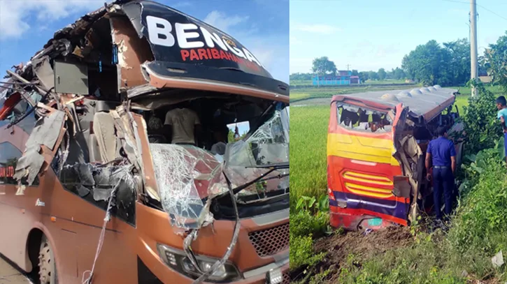 সিলেটে ভয়াবহ বাস দুর্ঘটনা, প্রাণ গেল ৯ জনের