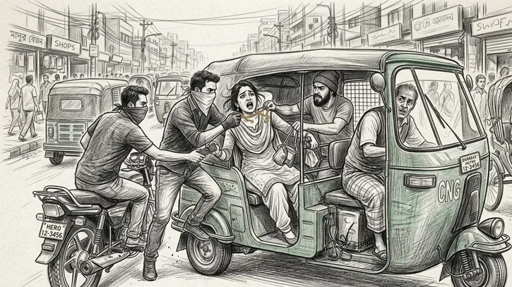 চলন্ত সিএনজিতে দরবেশ সেজে বৃদ্ধার স্বর্ণালংকার ছিনতাই